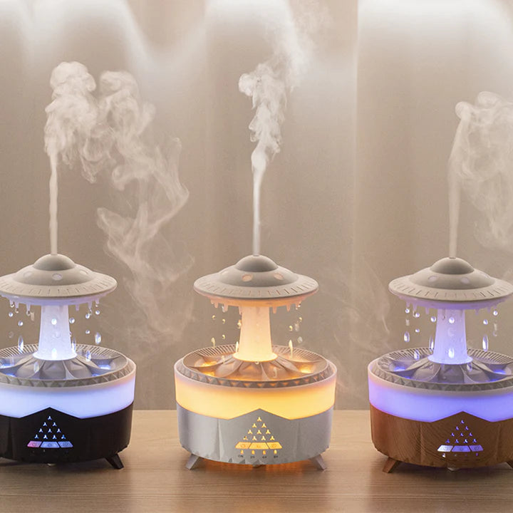 ZenCloud - New 3 In 1 Rain Cloud UFO Humidifier Zen Oil Diffuser - armonhaven.com