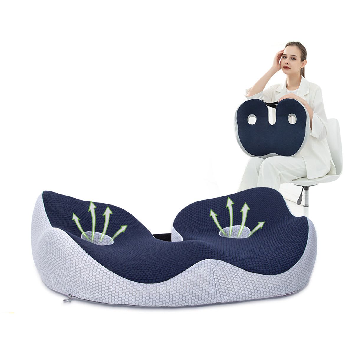 ComfortFlex™️- OrthoSoothe Memory Foam Seat Cushion - armonhaven.com