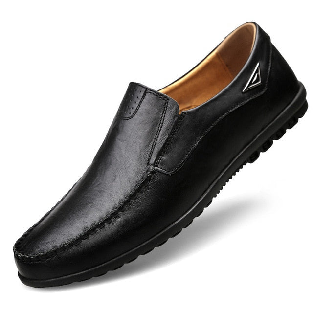 Genuine Leather Mens Moccasin Shoes - armonhaven.com