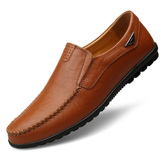 Genuine Leather Mens Moccasin Shoes - armonhaven.com