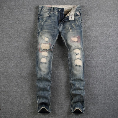 Mens Destroyed Ripped Jeans - armonhaven.com