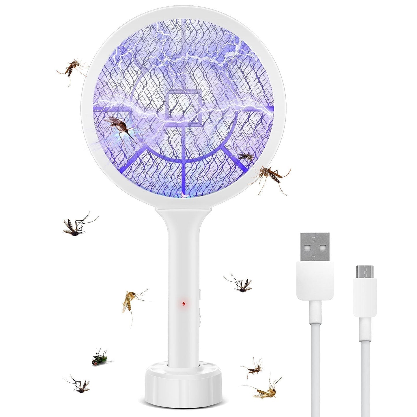 ZapDisc - 6 In 1 LED Display Smart Electric Mosquito Swatter - armonhaven.com