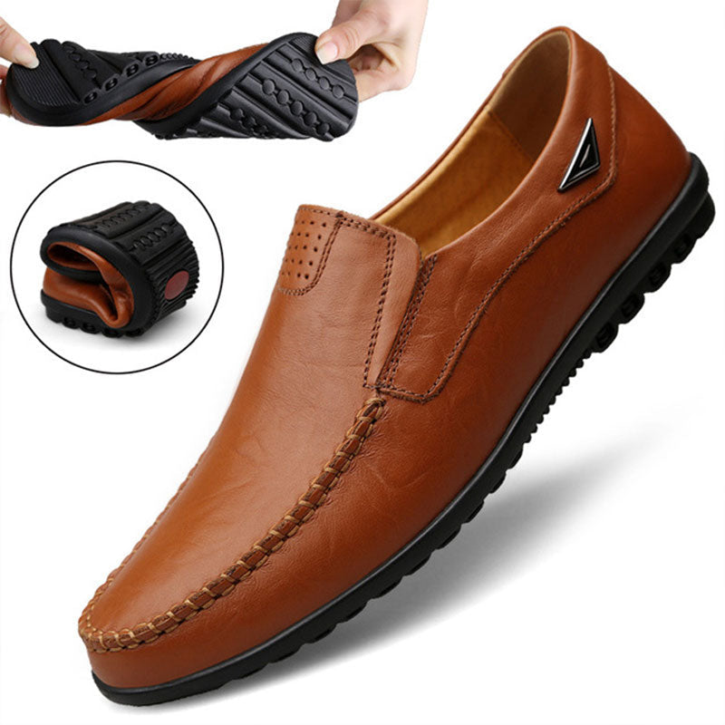 Genuine Leather Mens Moccasin Shoes - armonhaven.com