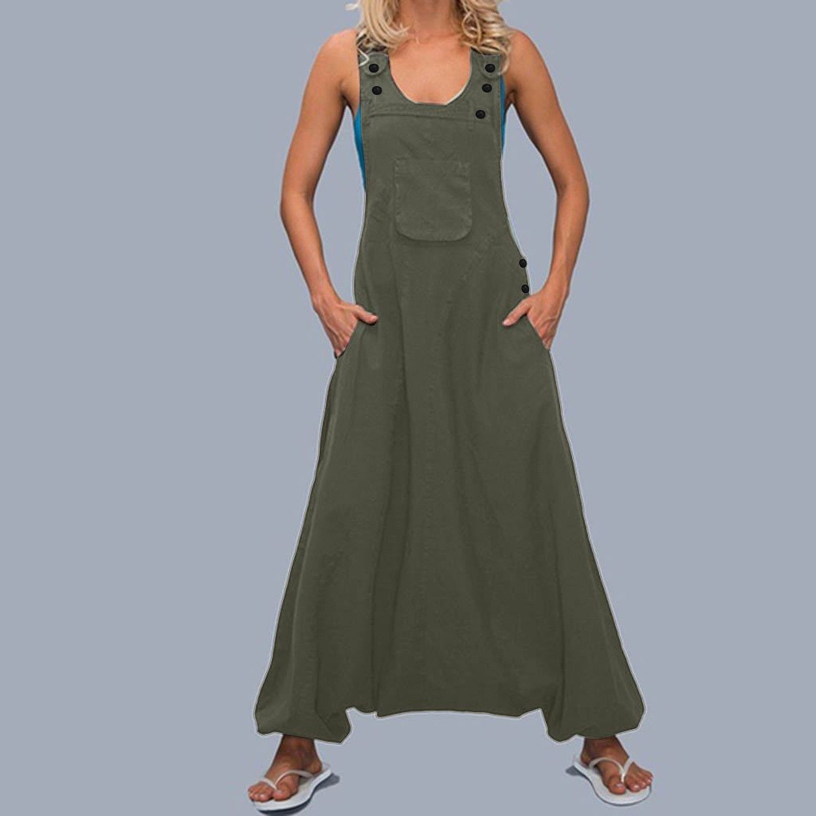 Wide Leg Harem Jumpsuits - armonhaven.com