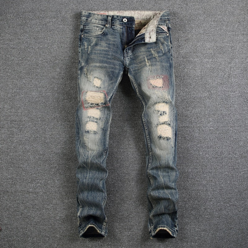 Mens Destroyed Ripped Jeans - armonhaven.com