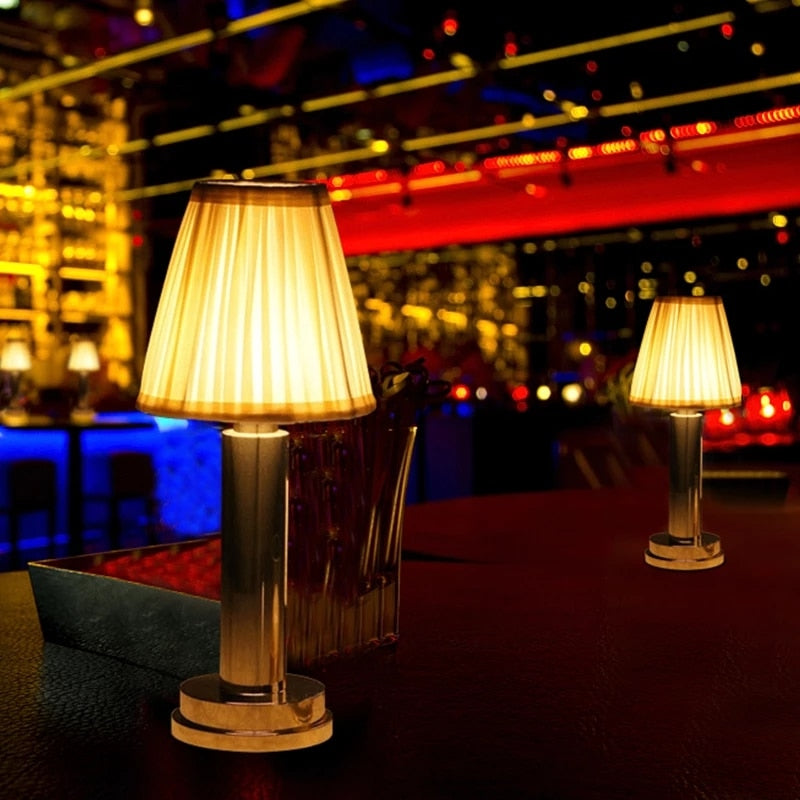 RemiLamp - LED Rechargeable Cordless Metal Table Lamp - armonhaven.com