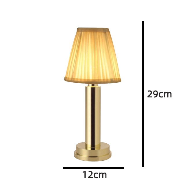 RemiLamp - LED Rechargeable Cordless Metal Table Lamp - armonhaven.com