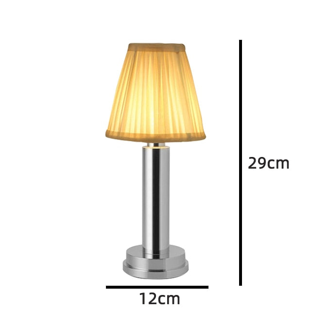 RemiLamp - LED Rechargeable Cordless Metal Table Lamp - armonhaven.com
