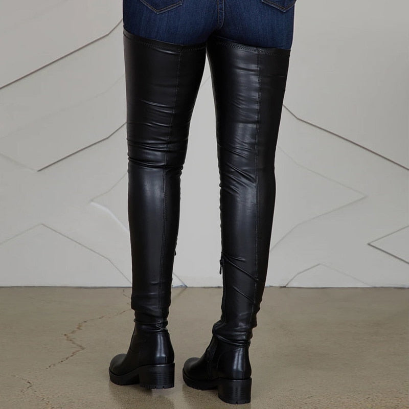 Surgical thigh-high stretch boots - armonhaven.com