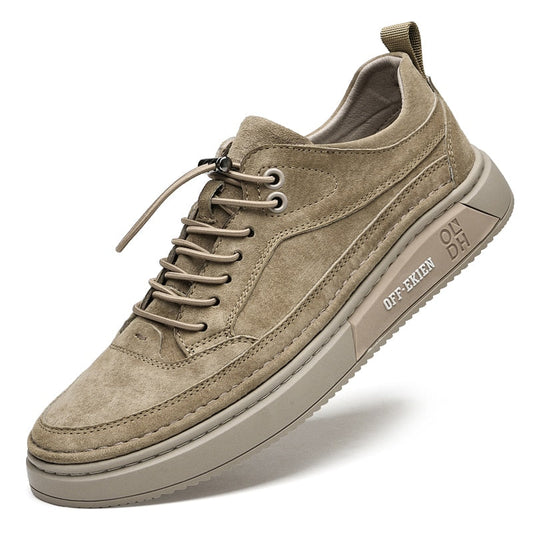 Men's Oxford Khaki Casual Shoes - armonhaven.com