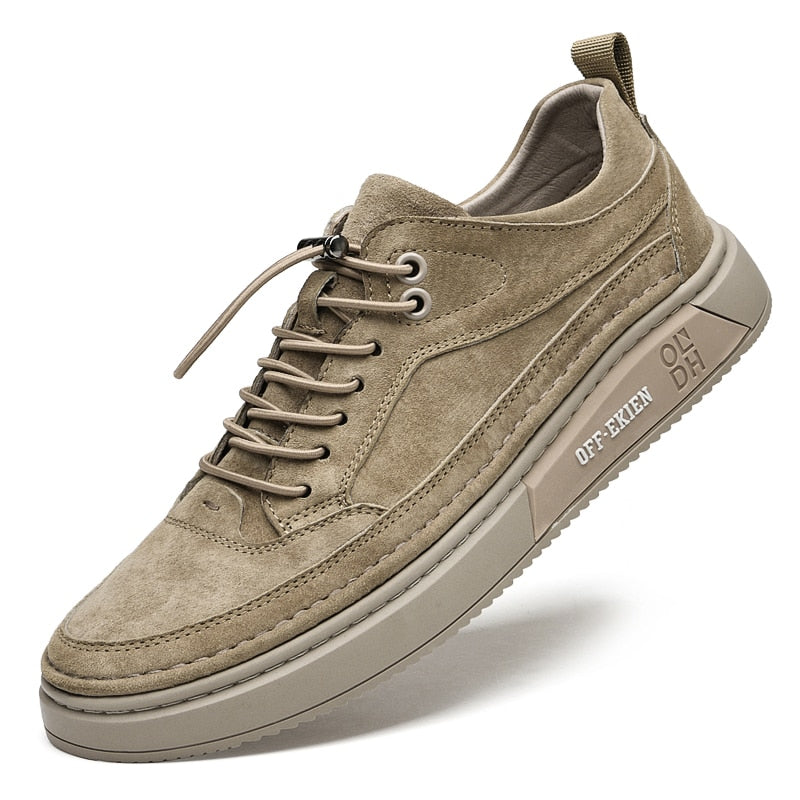 Men's Oxford Khaki Casual Shoes - armonhaven.com