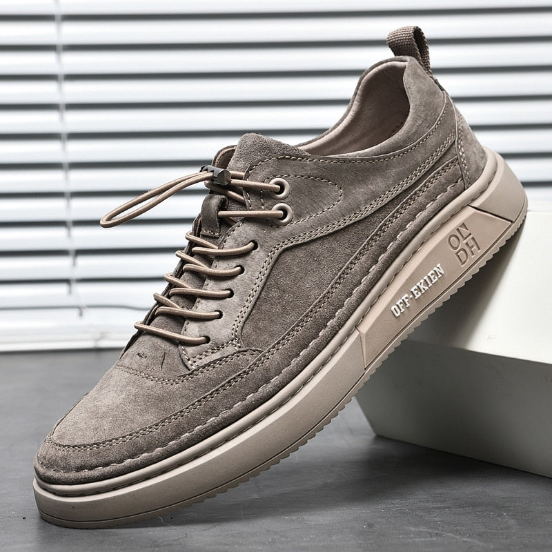 Men's Oxford Khaki Casual Shoes - armonhaven.com