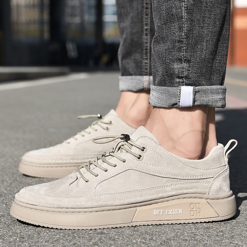 Men's Oxford Khaki Casual Shoes - armonhaven.com