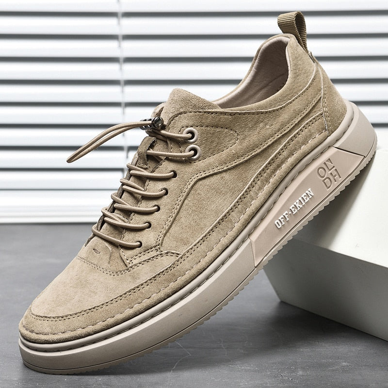 Men's Oxford Khaki Casual Shoes - armonhaven.com