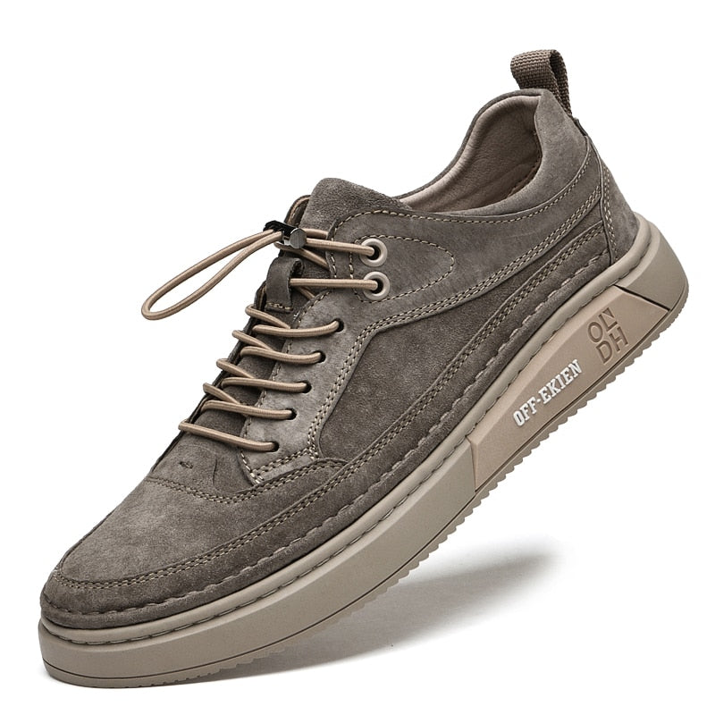 Men's Oxford Khaki Casual Shoes - armonhaven.com