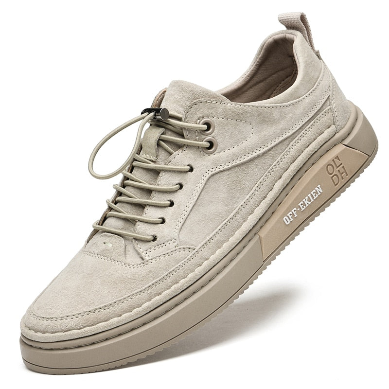 Men's Oxford Khaki Casual Shoes - armonhaven.com