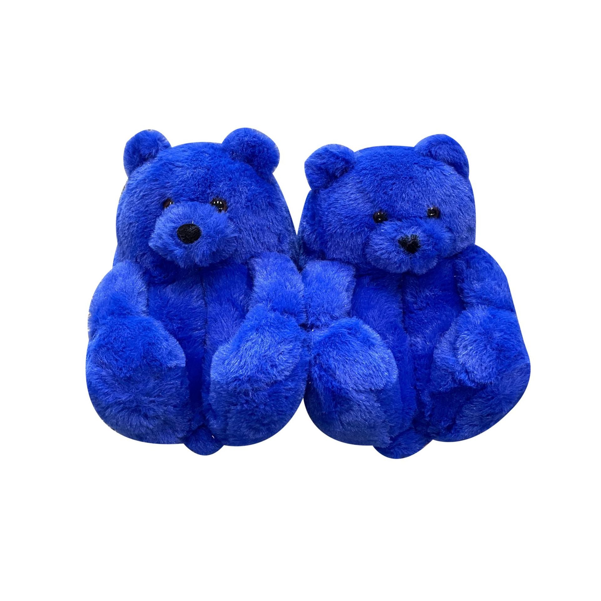 Teddy Bear Slippers Floor Home Plush Thick Cotton Warm Shoes