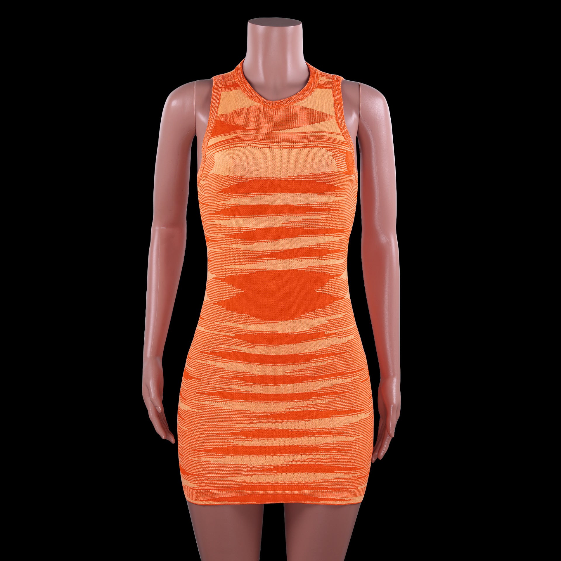 Sleeveless Fitted Colorful Dress Knitwear Women's Fashion Spring Summer Style - armonhaven.com