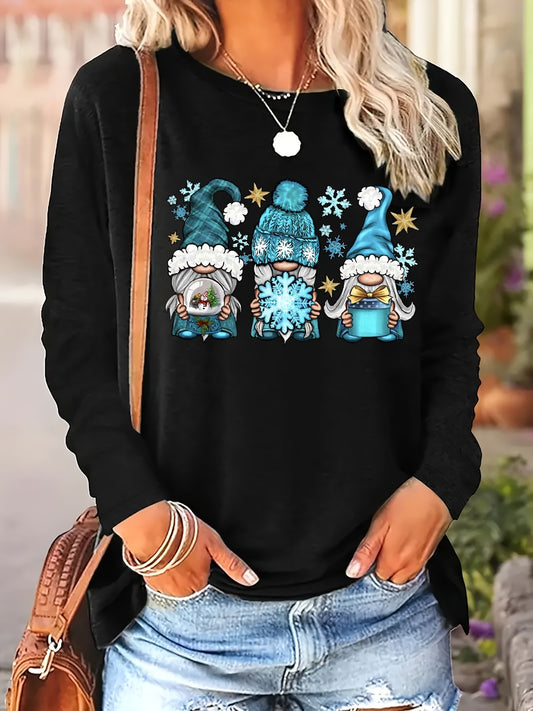 Merry Gnome HolidayCrew Sweatshirt – Festive Cozy Fi - armonhaven.com