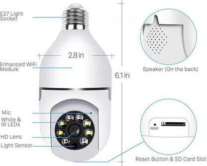 VisioSense™ Smart Security Light Bulb