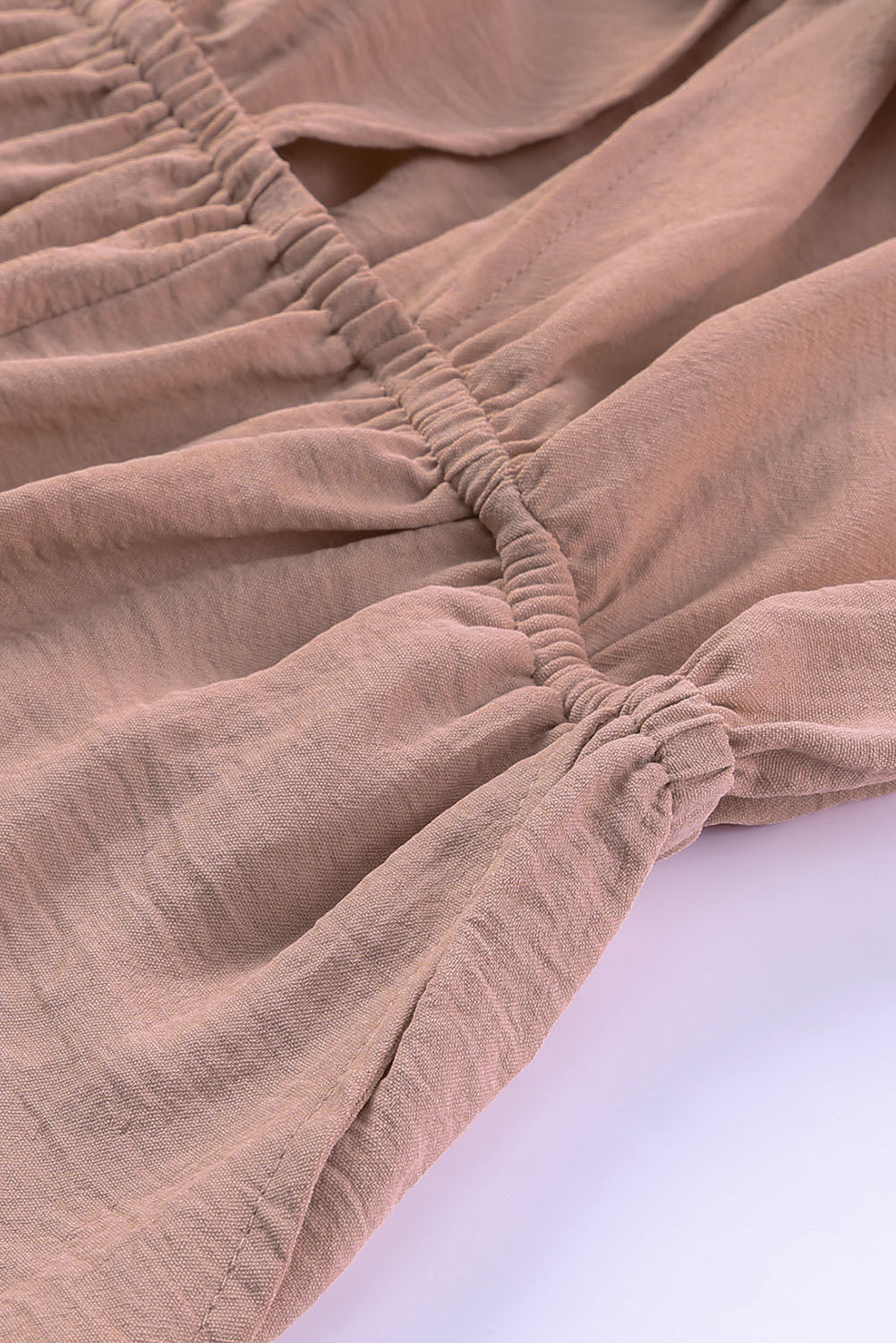 Tie Knot Puff Long Sleeve Romper - armonhaven.com