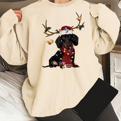 Holiday Dachshund CozyCrew Sweatshirt - armonhaven.com