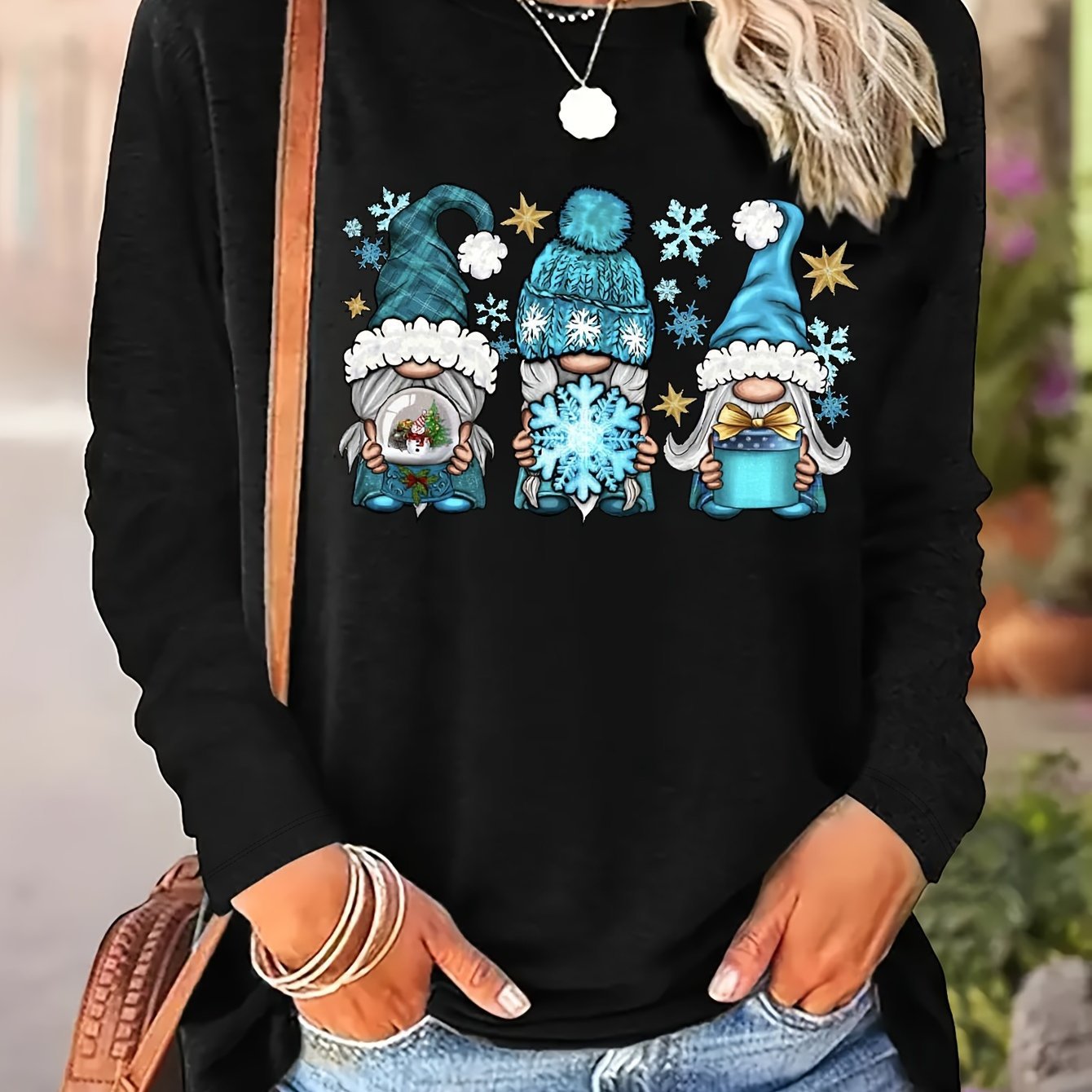 Merry Gnome HolidayCrew Sweatshirt – Festive Cozy Fi - armonhaven.com