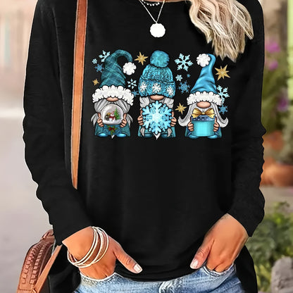 Merry Gnome HolidayCrew Sweatshirt – Festive Cozy Fi - armonhaven.com
