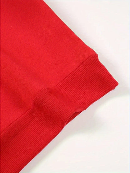 Women's Casual Christmas Print Long Sleeve Sweatshirt - Vibr - armonhaven.com