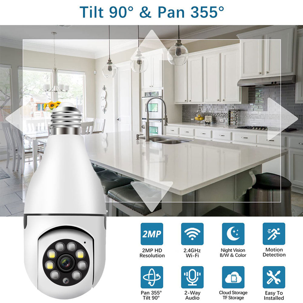 VisioSense™ Smart Security Light Bulb