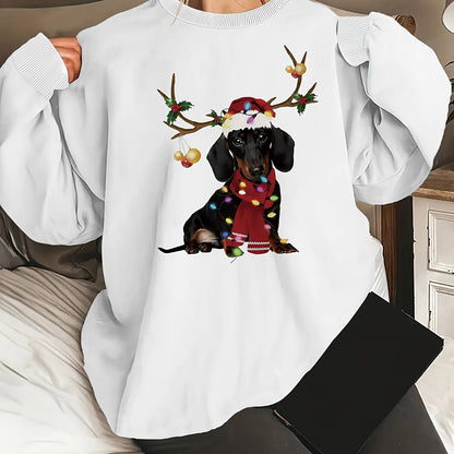 Holiday Dachshund CozyCrew Sweatshirt - armonhaven.com