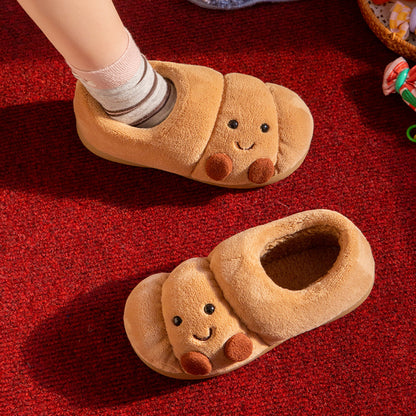 Fleece Croissant Cotton Slippers for Women - armonhaven.com