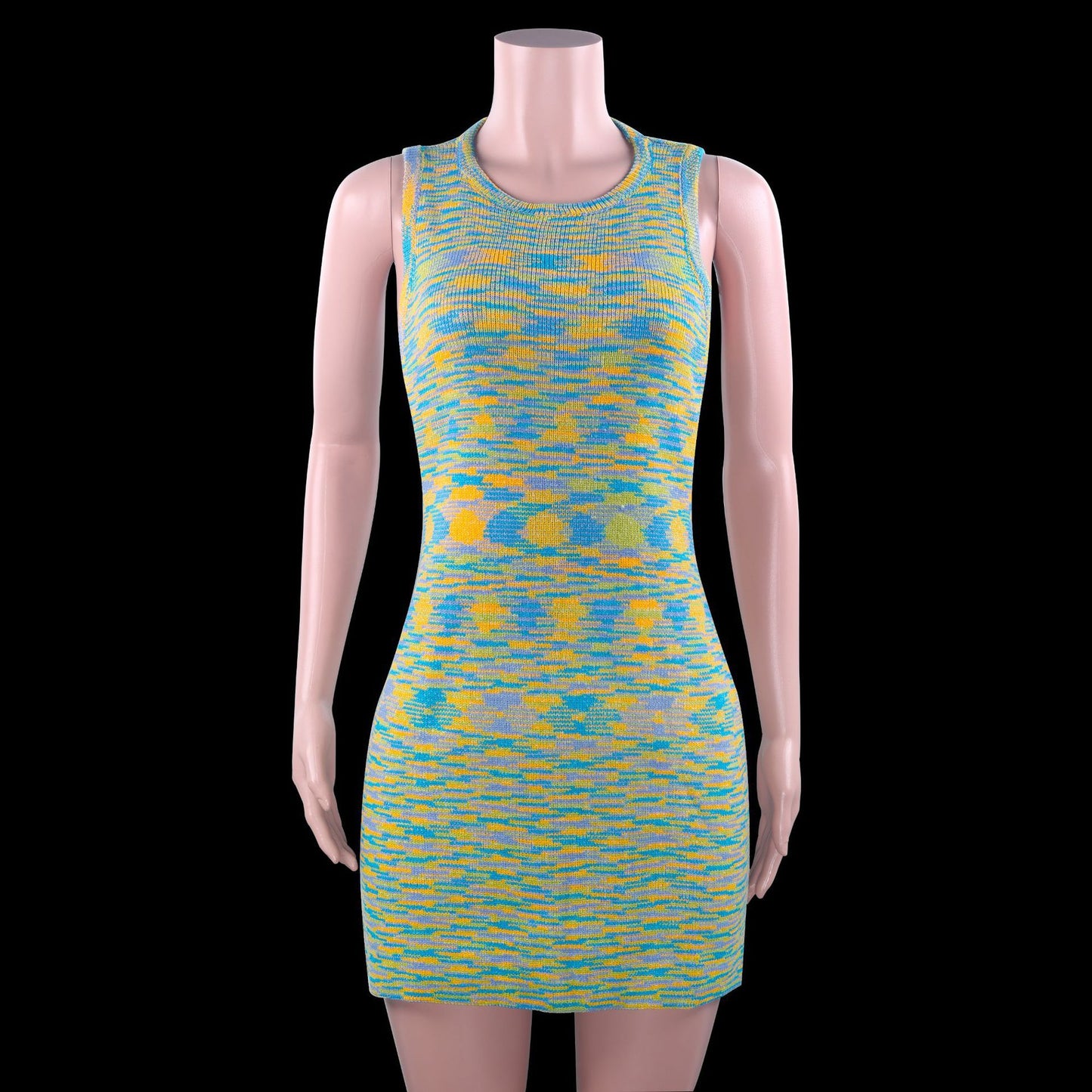 Sleeveless Fitted Colorful Dress Knitwear Women's Fashion Spring Summer Style - armonhaven.com