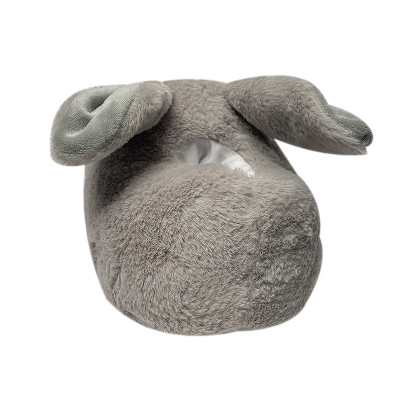 Big Eyes Rabbit and Dog Plush Slippers
