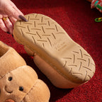 Fleece Croissant Cotton Slippers for Women