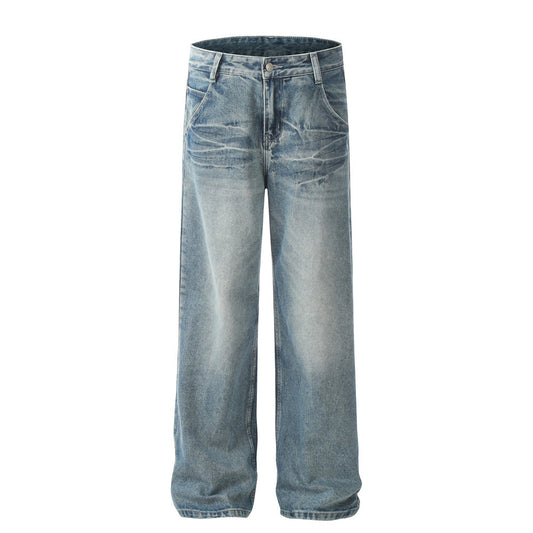 Wash water gradient loose jeans - armonhaven.com