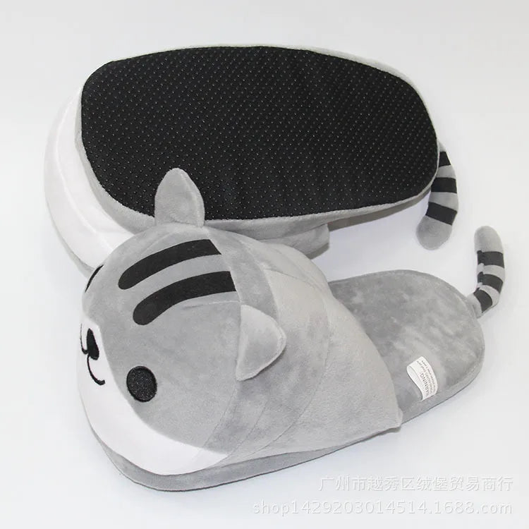 Unisex Indoor Slippers Cute Baby Plush Cartoon Slippers