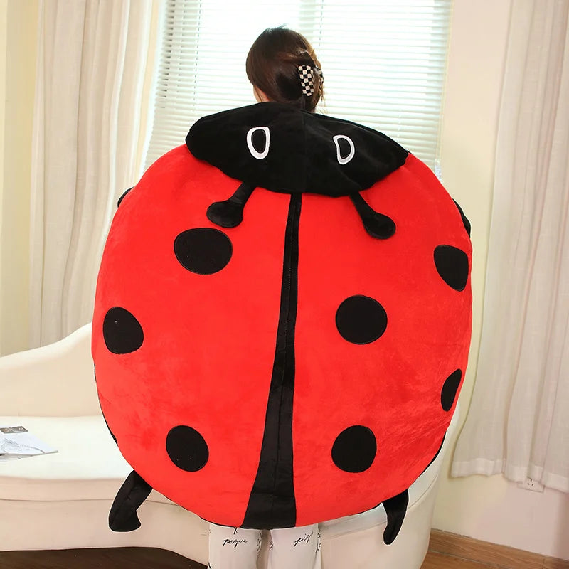 Wearable Ladybug Plush Pillow
