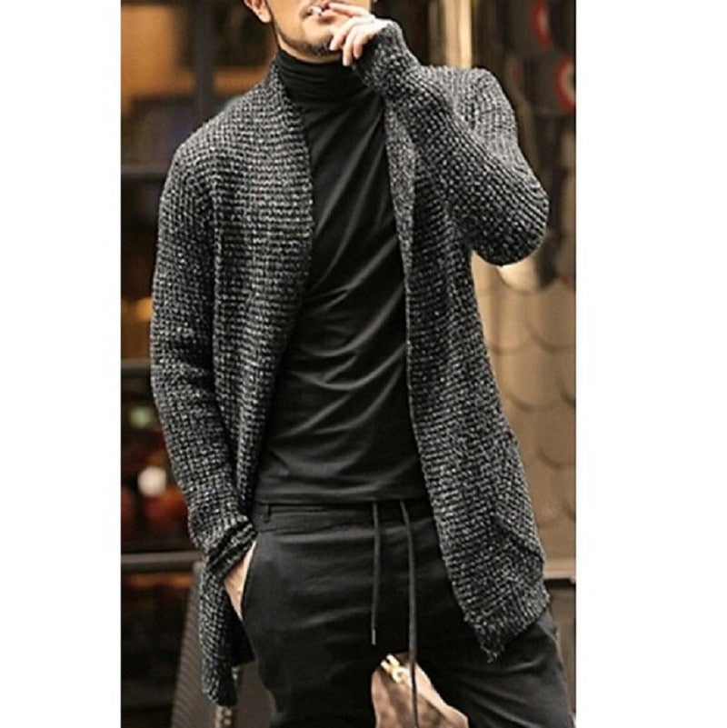 Knitted Long Cardigan Sweater