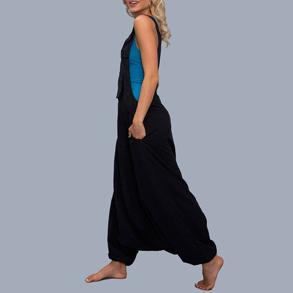 Wide Leg Harem Jumpsuits - armonhaven.com