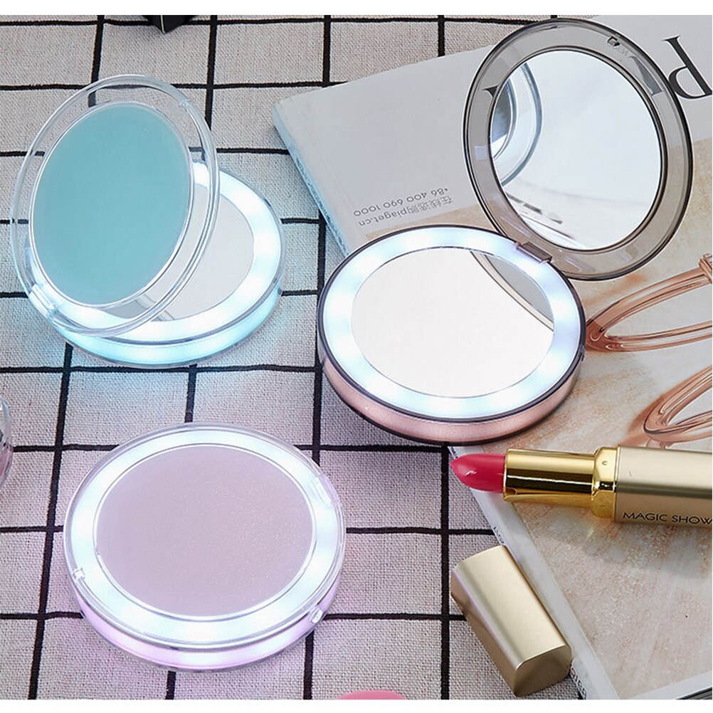 MiraGlow - Hand Held Rechargeable Led Makeup Mirror With 3x Magnification