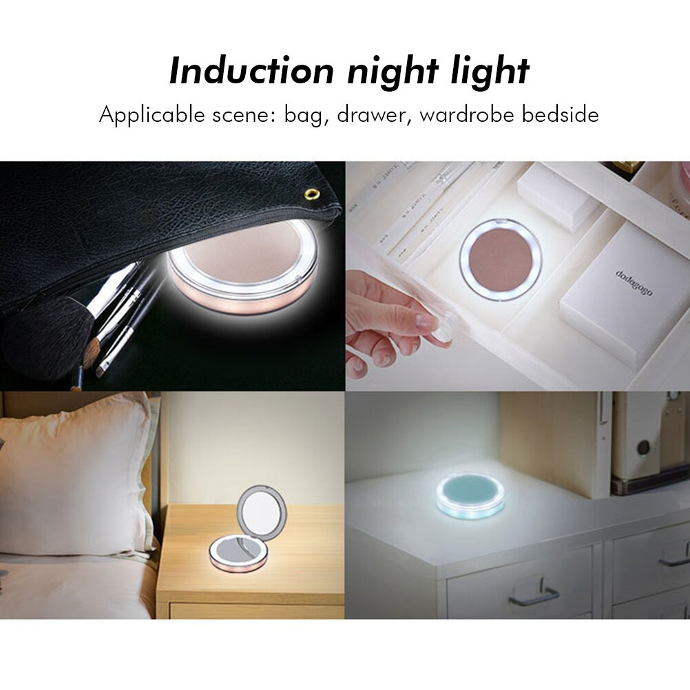 MiraGlow - Hand Held Rechargeable Led Makeup Mirror With 3x Magnification