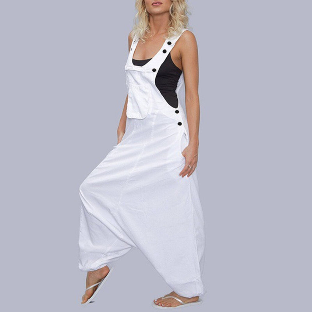 Wide Leg Harem Jumpsuits - armonhaven.com