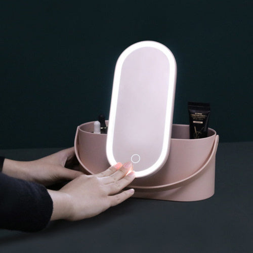 Travel Makeup With LED Light Up Mirror - armonhaven.com