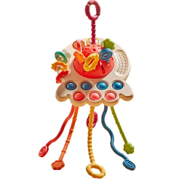 Montessori Silicone Pulling Toy - armonhaven.com