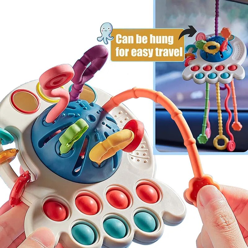 Montessori Silicone Pulling Toy - armonhaven.com