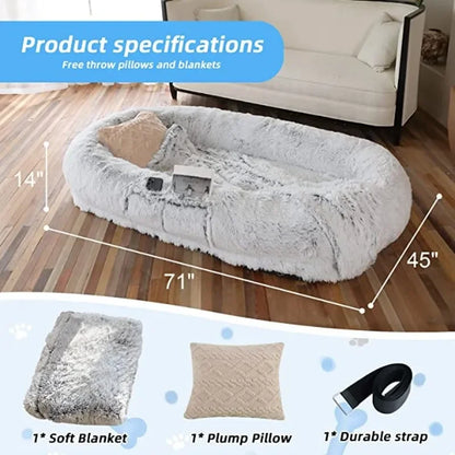 Me & Bestie Human Sized Napping Bed - armonhaven.com