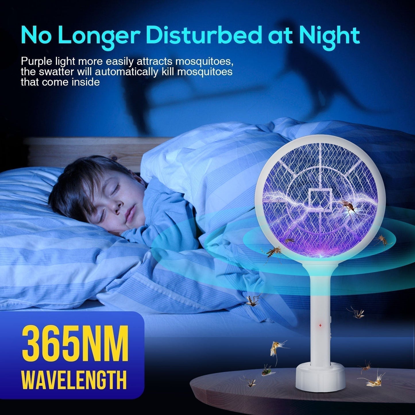 ZapDisc - 6 In 1 LED Display Smart Electric Mosquito Swatter