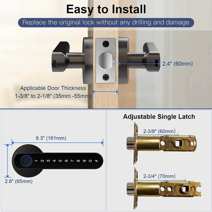 SecureTouch™ Smart Fingerprint Door Lock - armonhaven.com