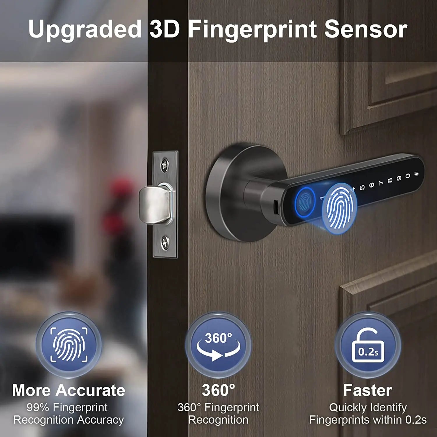 SecureTouch™ Smart Fingerprint Door Lock - armonhaven.com